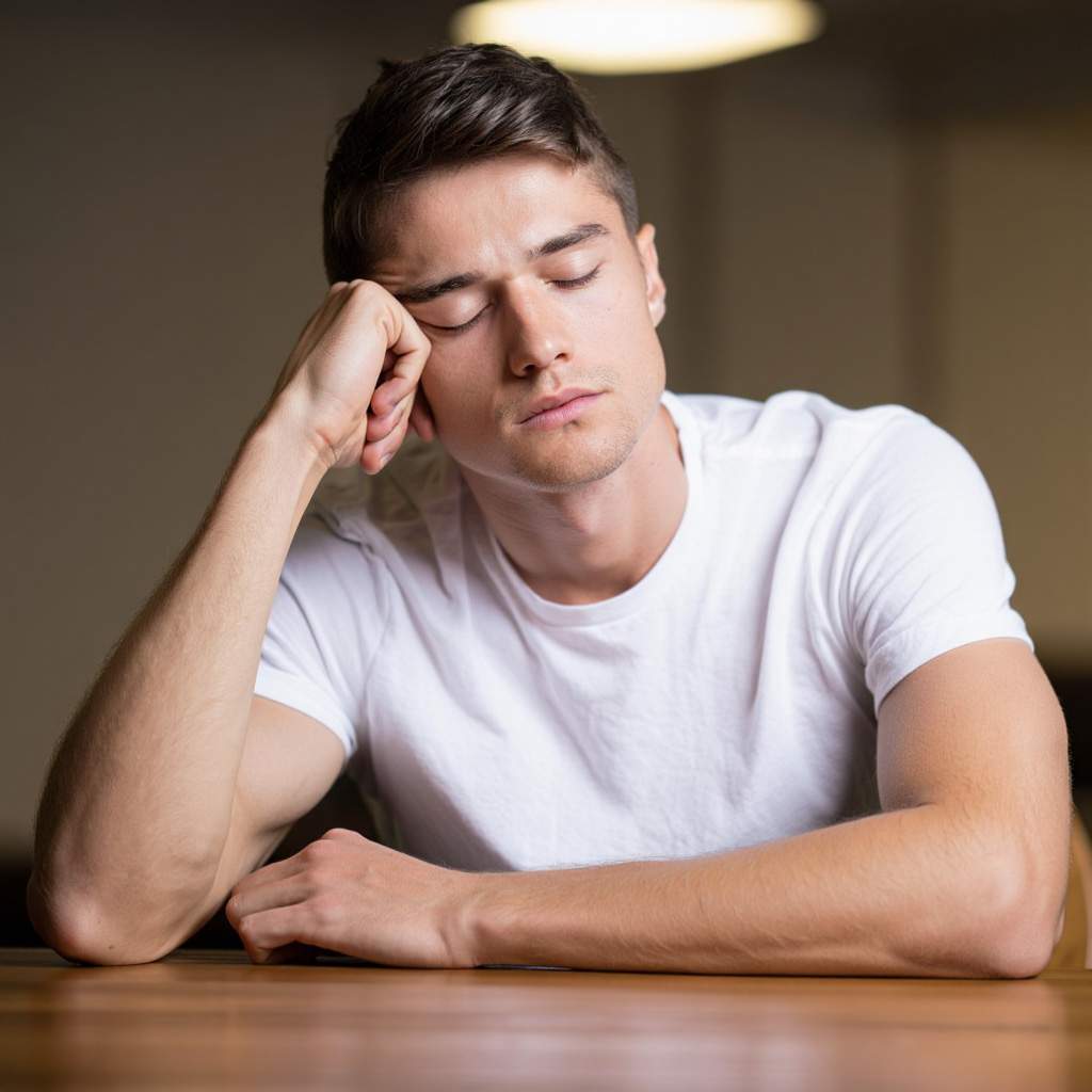 Уставший мужчина